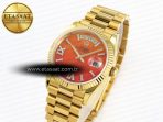 Rolex DayDate YG/YG Pres Orange Gradient A2836