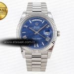 Rolex Day-Date 40 Mavi Roma Rakamlı Kadran Bilezik 3255 Eta Saat - Görsel 3 - 1:1 Süper Klon Saat