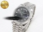daydate 40 ss gsf gain weight gray stick dial on president bracelet a28361