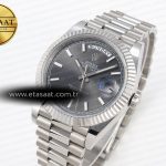 daydate 40 ss gsf gain weight gray stick dial on president bracelet a28361