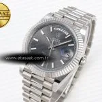 daydate 40 ss gsf gain weight gray stick dial on president bracelet a28361