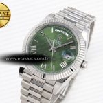 daydate 40 ss gsf gain weight green roman dial on president bracelet a28361