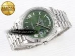 daydate 40 ss gsf gain weight green roman dial on president bracelet a28366