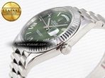Rolex DayDate 40 GREEN ROMAN BRACELET A2836 - Görsel 9