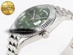 daydate 40 ss gsf gain weight green roman dial on president bracelet a28369