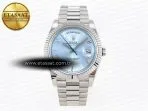 daydate 40 ss gsf gain weight ice blue roman dial on president bracelet a28363