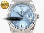 daydate 40 ss gsf gain weight ice blue roman dial on president bracelet a28364