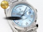 daydate 40 ss gsf gain weight ice blue roman dial on president bracelet a28365