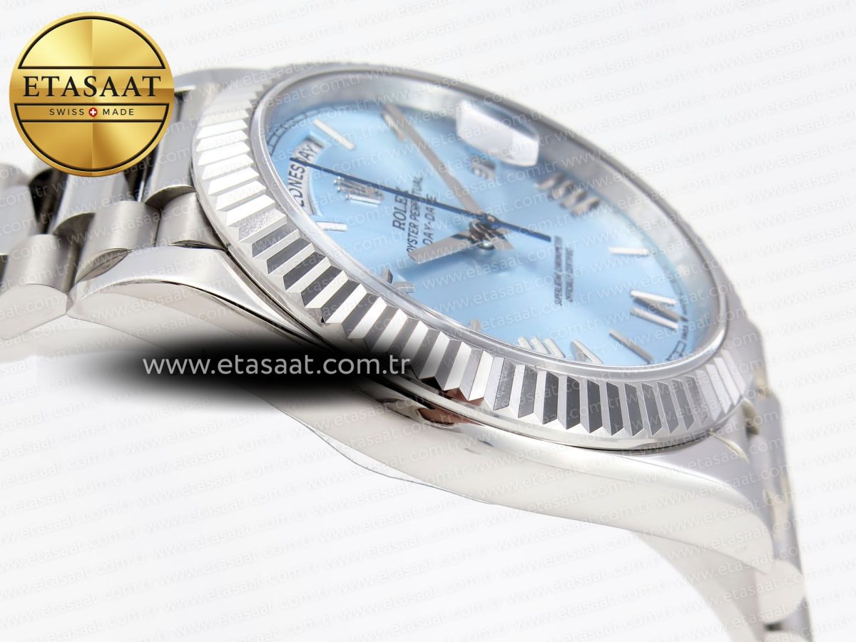 Rolex DayDate 40 ICE BLUE BRACELET A2836 - Görsel 9