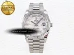 daydate 40 ss gsf gain weight meteorite crystal dial on president bracelet a28363