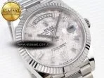 daydate 40 ss gsf gain weight meteorite crystal dial on president bracelet a28365
