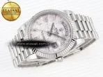 daydate 40 ss gsf gain weight meteorite crystal dial on president bracelet a28367