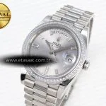 daydate 40 ss gsf gain weight silver crystal dial on president bracelet a28361