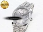 daydate 40 ss gsf gain weight silver crystal dial on president bracelet a28362