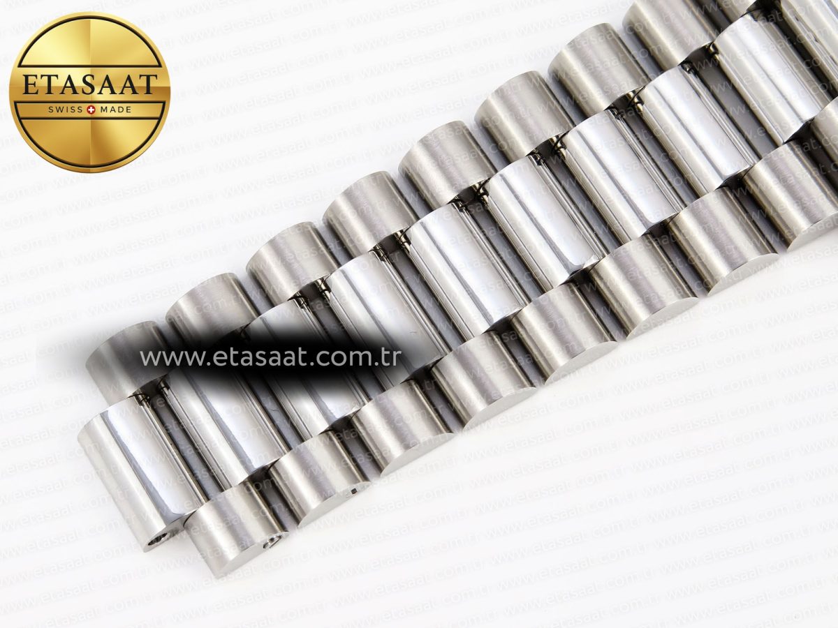 Rolex DayDate 40 SILVER CRYSTAL BRACELET A2836 - Görsel 26