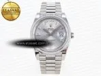 daydate 40 ss gsf gain weight silver crystal dial on president bracelet a28363