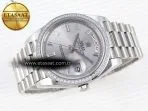 daydate 40 ss gsf gain weight silver crystal dial on president bracelet a28366