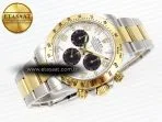 daytona 116503 clean 11 best edition white dial arabic markers on ss yg bracelet sa4130 v25