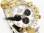 daytona 116503 clean 11 best edition white dial arabic markers on ss yg bracelet sa4130 v27