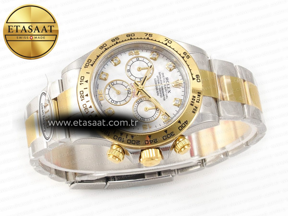 Rolex Daytona 116503 LN SS/YG White Pearl Diamonds Dial on SS/YG Bracelet SA4130 - Görsel 13