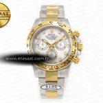 Rolex Daytona 116503 LN Çelik/Altın Beyaz Sedef SA4130 Eta Saat - Görsel 3 - 1:1 Süper Klon Saat