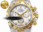 Rolex Daytona 116503 LN SS/YG White Pearl Diamonds Dial on SS/YG Bracelet SA4130 - Görsel 4