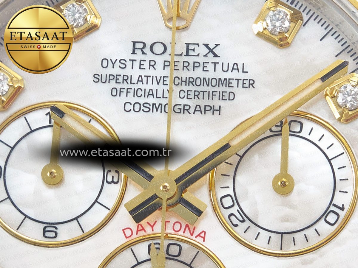 Rolex Daytona 116503 LN SS/YG White Pearl Diamonds Dial on SS/YG Bracelet SA4130 - Görsel 9