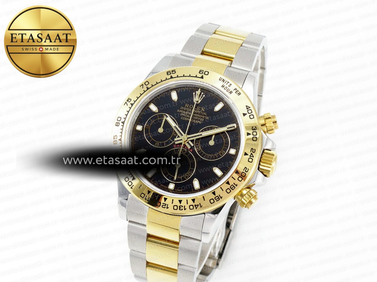 Rolex Daytona 116503 Best Edition Black Dial on SS/YG Bracelet SH4130 - Görsel 1