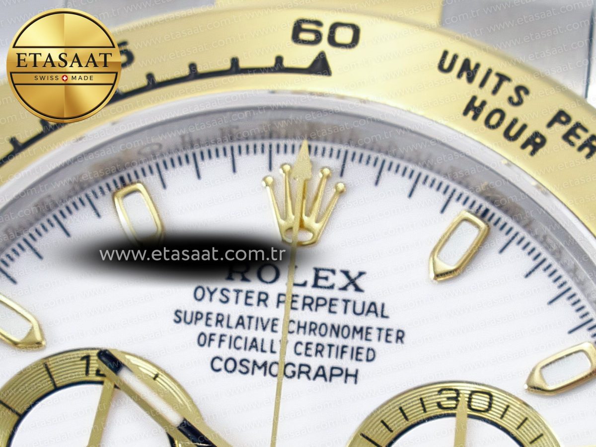 Rolex Daytona 116503 Best Edition  White Dial on SS/YG Bracelet SH4130 - Görsel 10
