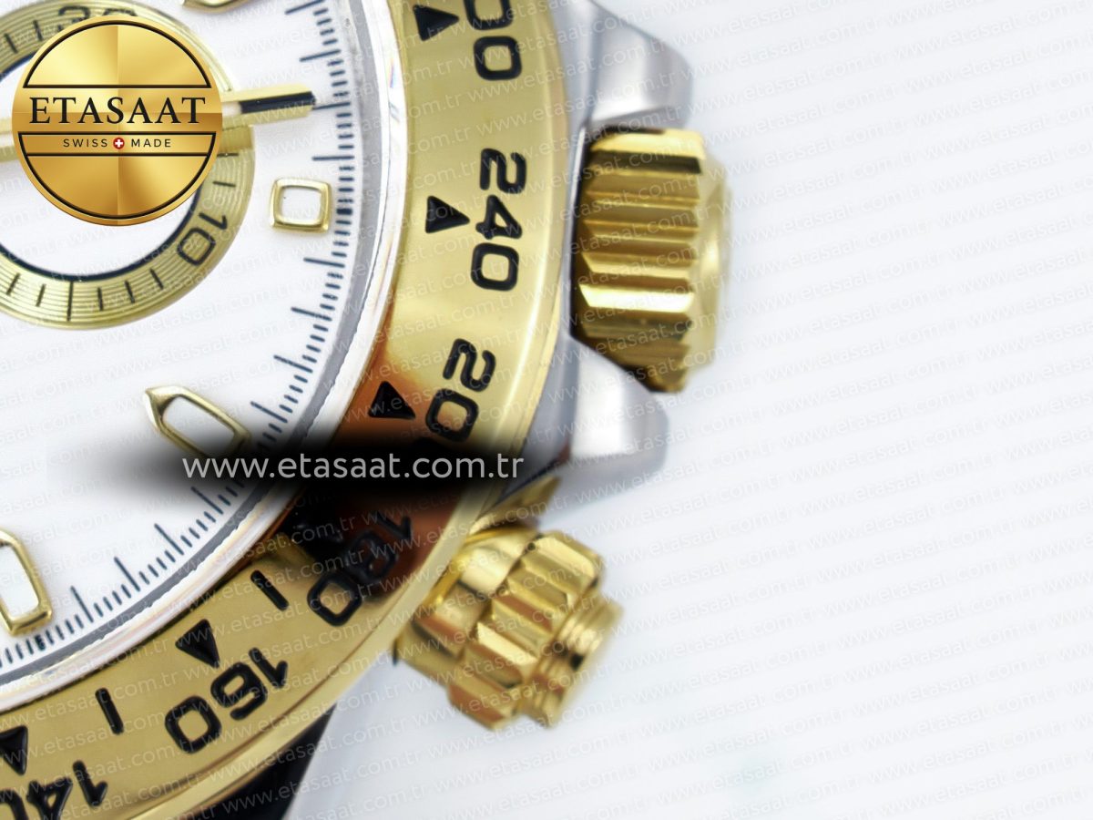 Rolex Daytona 116503 Best Edition  White Dial on SS/YG Bracelet SH4130 - Görsel 13