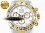 Rolex Daytona 116503 Best Edition  White Dial on SS/YG Bracelet SH4130 - Görsel 4