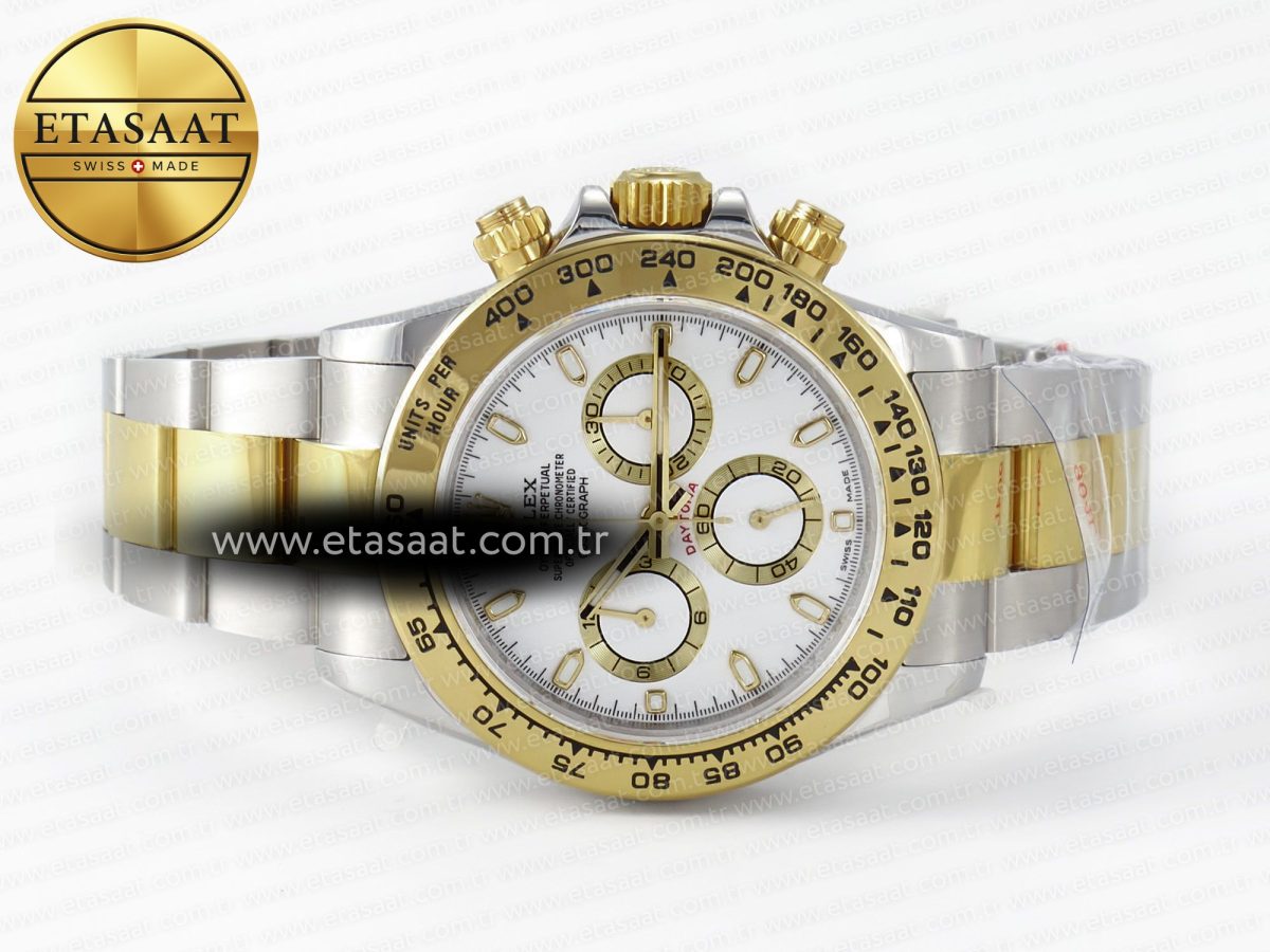 Rolex Daytona 116503 Best Edition  White Dial on SS/YG Bracelet SH4130 - Görsel 9