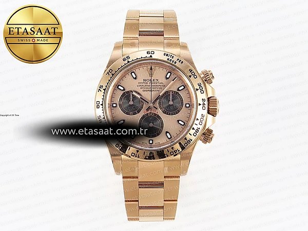 Rolex Daytona 116505 Bilezik SA4130 V2 Eta Saat - 1:1 Süper Klon Replika Saat