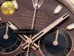 Rolex Daytona 116505 QF 1:1 Best Edition Brown Dial on RG Bracelet SH4130 V3 (Gain Weight) - Görsel 11