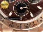 Rolex Daytona 116505 QF 1:1 Best Edition Brown Dial on RG Bracelet SH4130 V3 (Gain Weight) - Görsel 12