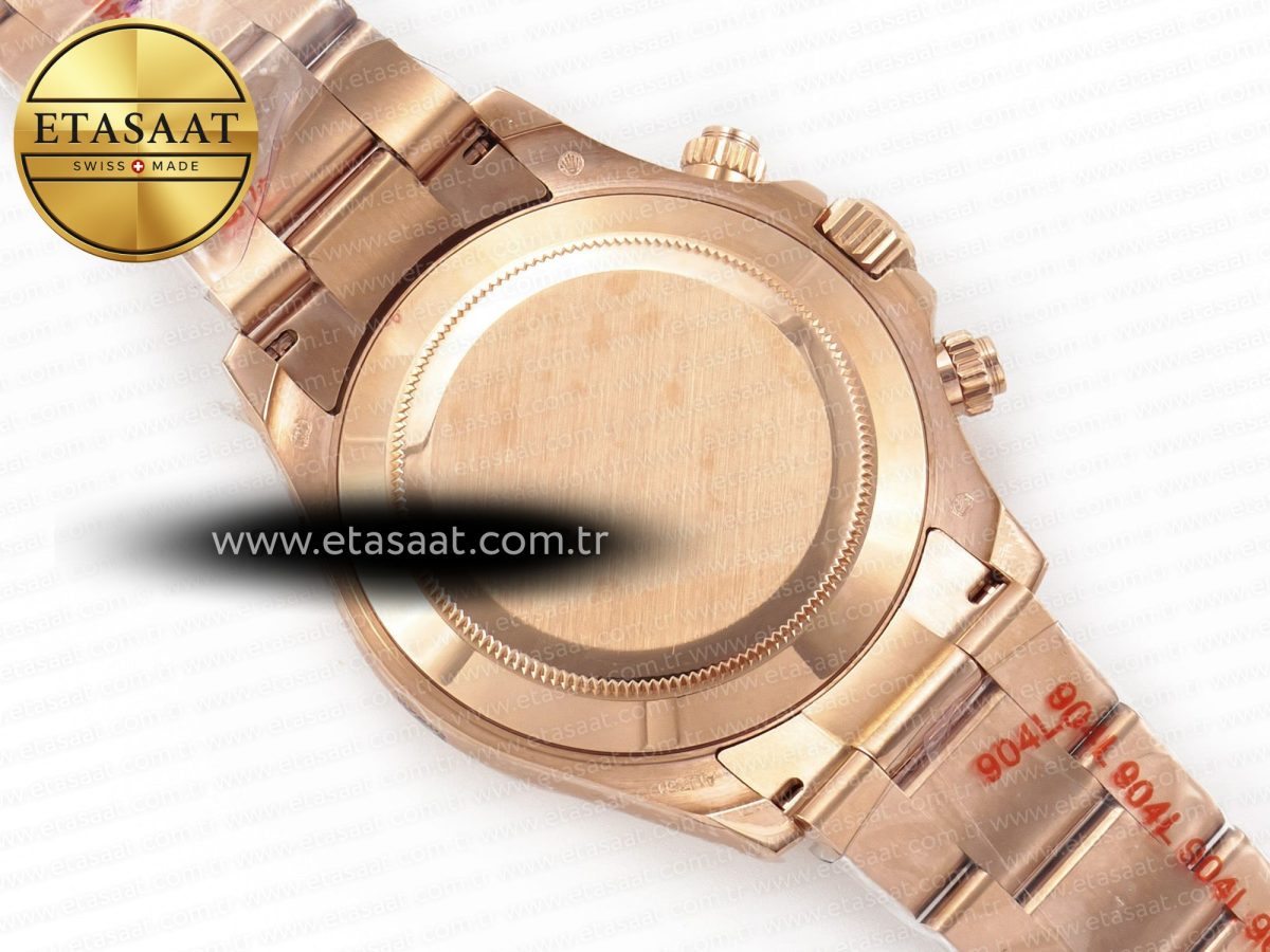 Rolex Daytona 116505 QF 1:1 Best Edition Brown Dial on RG Bracelet SH4130 V3 (Gain Weight) - Görsel 18