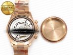 Rolex Daytona 116505 QF 1:1 Best Edition Brown Dial on RG Bracelet SH4130 V3 (Gain Weight) - Görsel 19