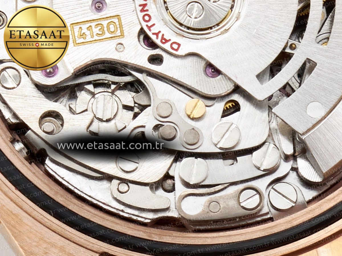 Rolex Daytona 116505 QF 1:1 Best Edition Brown Dial on RG Bracelet SH4130 V3 (Gain Weight) - Görsel 24