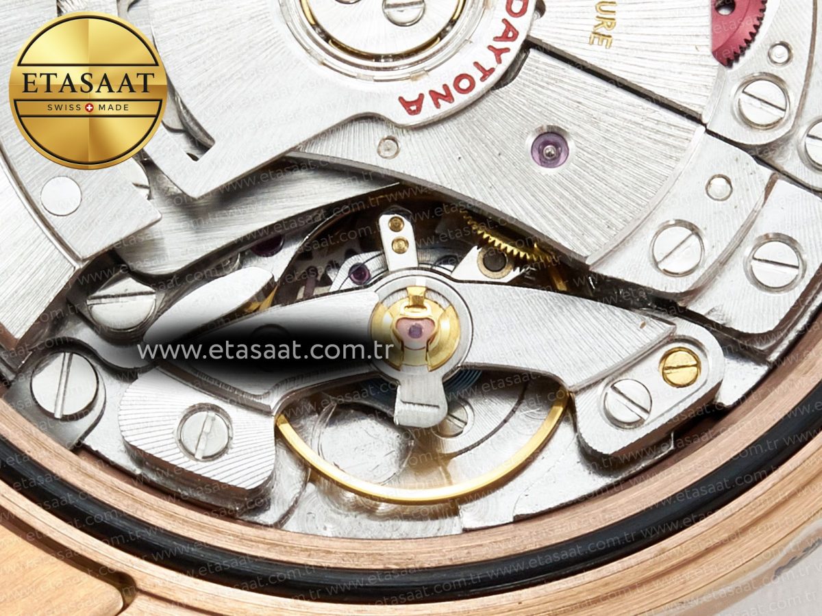 Rolex Daytona 116505 QF 1:1 Best Edition Brown Dial on RG Bracelet SH4130 V3 (Gain Weight) - Görsel 25