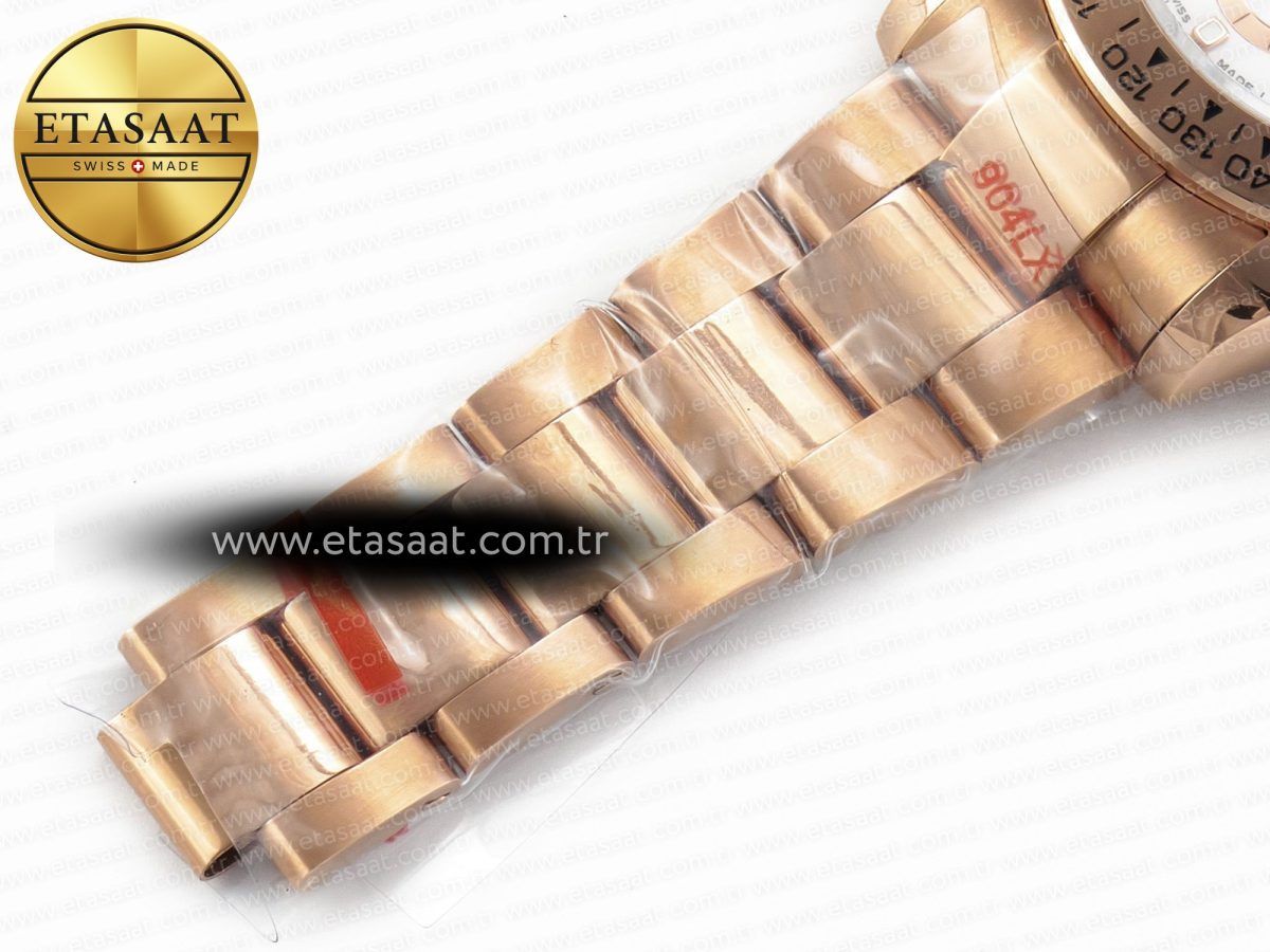 Rolex Daytona 116505 QF 1:1 Best Edition Brown Dial on RG Bracelet SH4130 V3 (Gain Weight) - Görsel 26