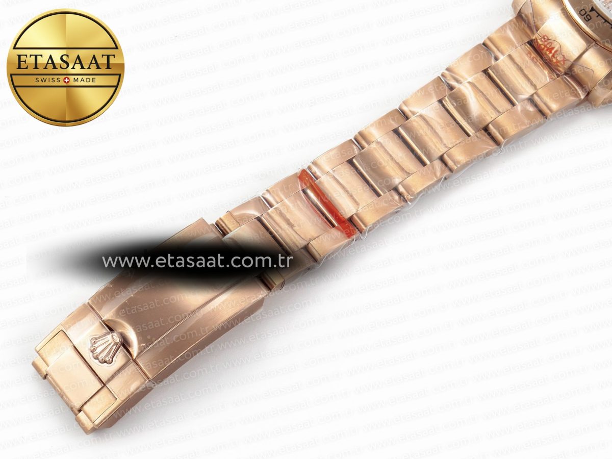 Rolex Daytona 116505 QF 1:1 Best Edition Brown Dial on RG Bracelet SH4130 V3 (Gain Weight) - Görsel 27