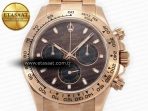 Rolex Daytona 116505 QF 1:1 Best Edition Brown Dial on RG Bracelet SH4130 V3 (Gain Weight) - Görsel 4