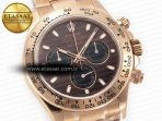 Rolex Daytona 116505 QF 1:1 Best Edition Brown Dial on RG Bracelet SH4130 V3 (Gain Weight) - Görsel 5