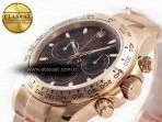 Rolex Daytona 116505 QF 1:1 Best Edition Brown Dial on RG Bracelet SH4130 V3 (Gain Weight) - Görsel 7