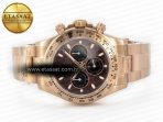 Rolex Daytona 116505 QF 1:1 Best Edition Brown Dial on RG Bracelet SH4130 V3 (Gain Weight) - Görsel 9