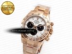Rolex Daytona 116505 QF 1:1 Best Edition Meteorite Dial on RG Bracelet SH4130 V3 (Gain Weight)