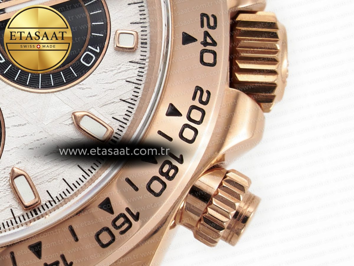 Rolex Daytona 116505 QF 1:1 Best Edition Meteorite Dial on RG Bracelet SH4130 V3 (Gain Weight) - Görsel 13