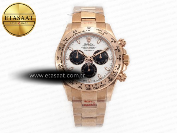 Rolex Daytona 116505 QF Meteorit Kadran SH4130 Ağır Kasa Eta Saat - 1:1 Süper Klon Replika Saat