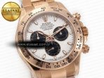 Rolex Daytona 116505 QF 1:1 Best Edition Meteorite Dial on RG Bracelet SH4130 V3 (Gain Weight) - Görsel 5