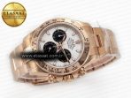 Rolex Daytona 116505 QF 1:1 Best Edition Meteorite Dial on RG Bracelet SH4130 V3 (Gain Weight) - Görsel 8